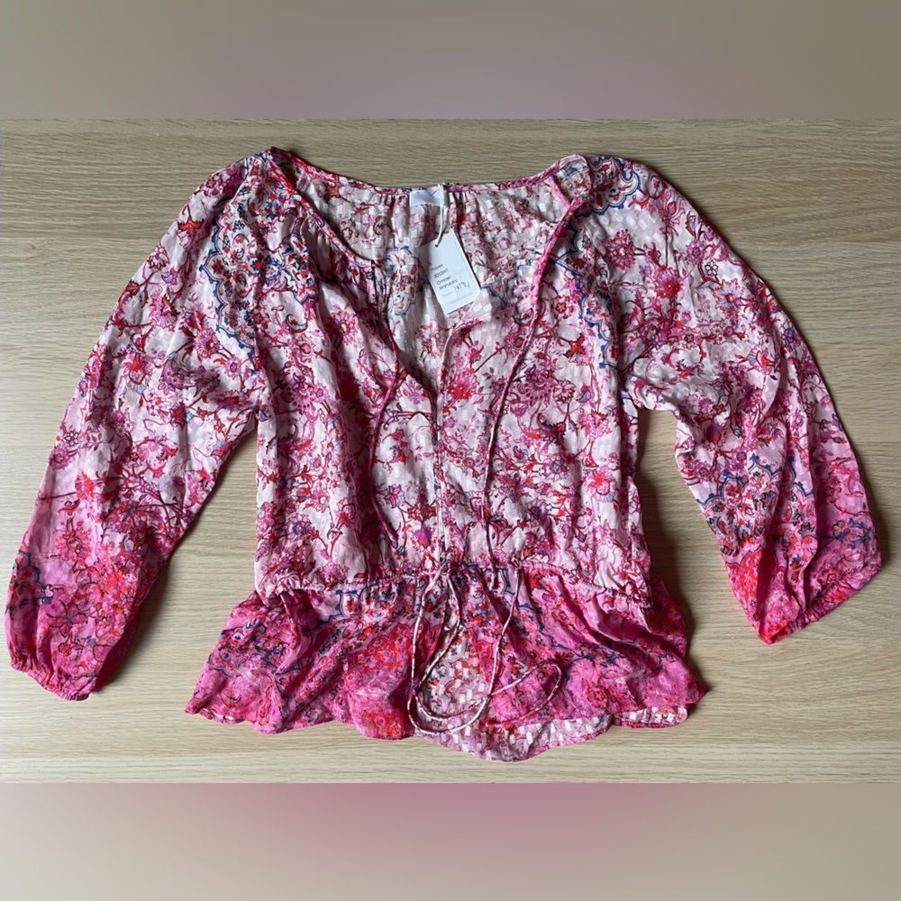 NWT ($194) • ecru Hayek Paisley Top